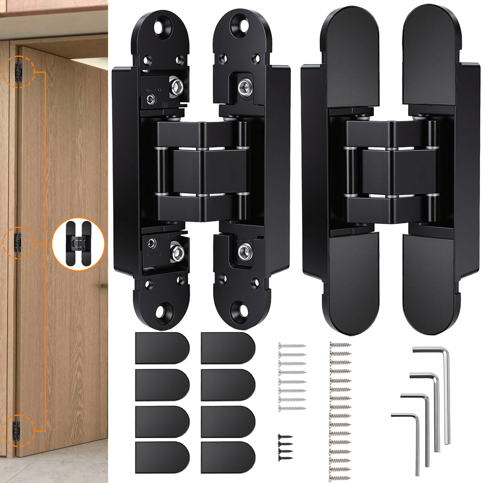 Photo 1 of Generic 6" Hidden Door Hinges (2-Pack)