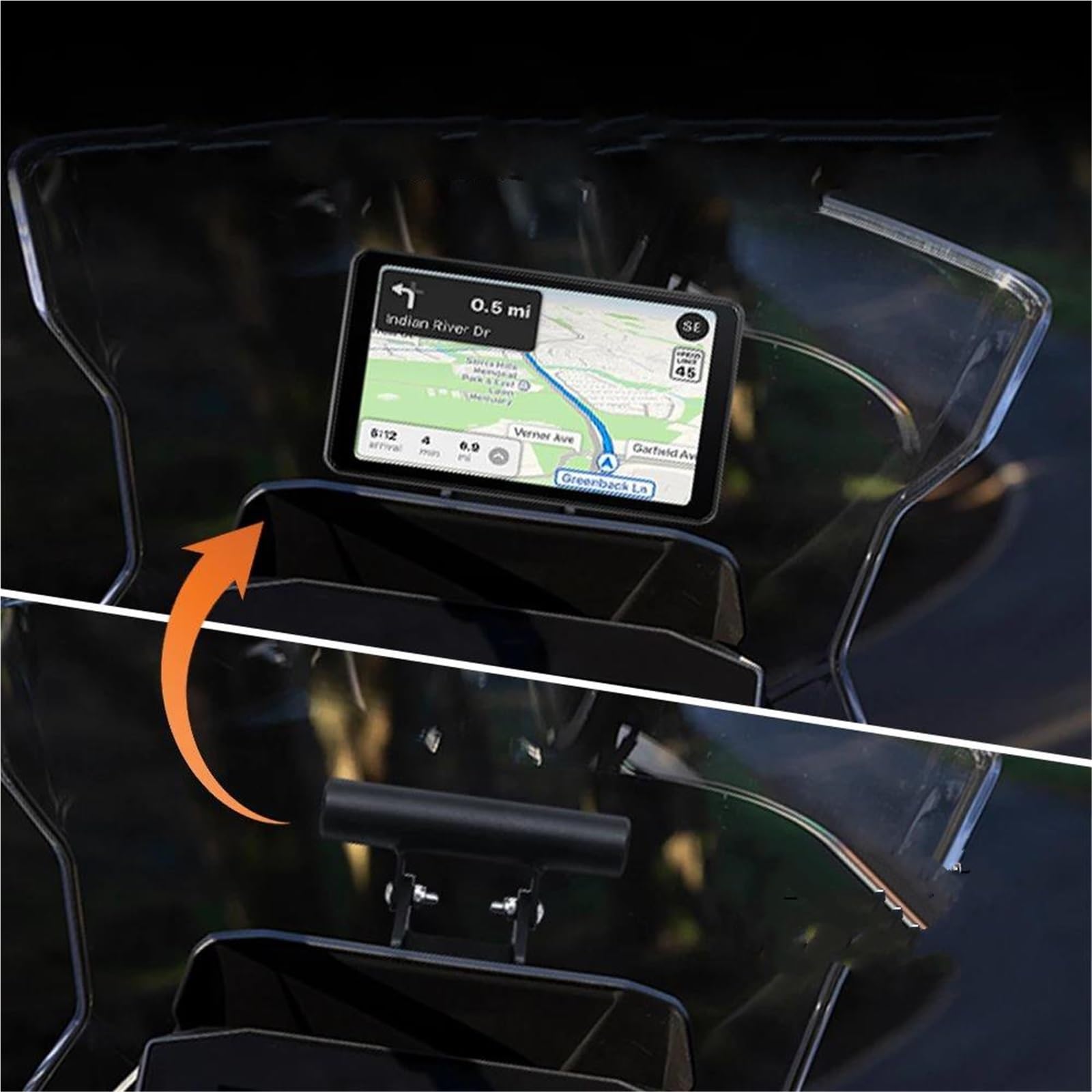 Gps Manubrio Navigatore prolunga Supporto Per Navigatore GPS Per Moto Per Suzuki GSX-S1000 GX 2024-2025, Per Manubrio Con Estensione Per Smartphone
