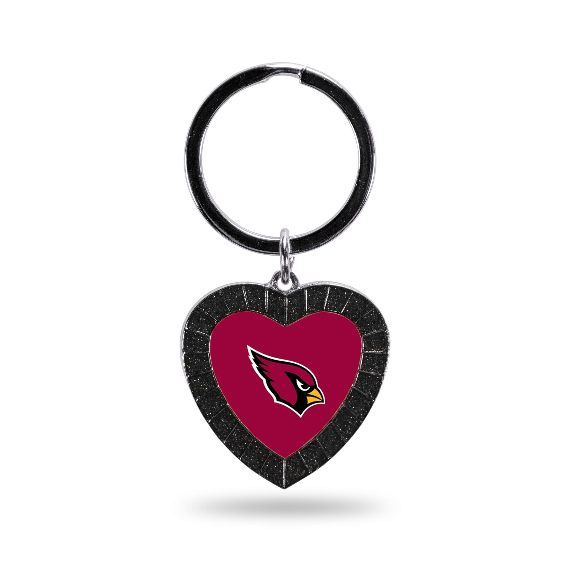 Rico Industries NFL Football Rhinestone Heart Keychain - Great Accessory
