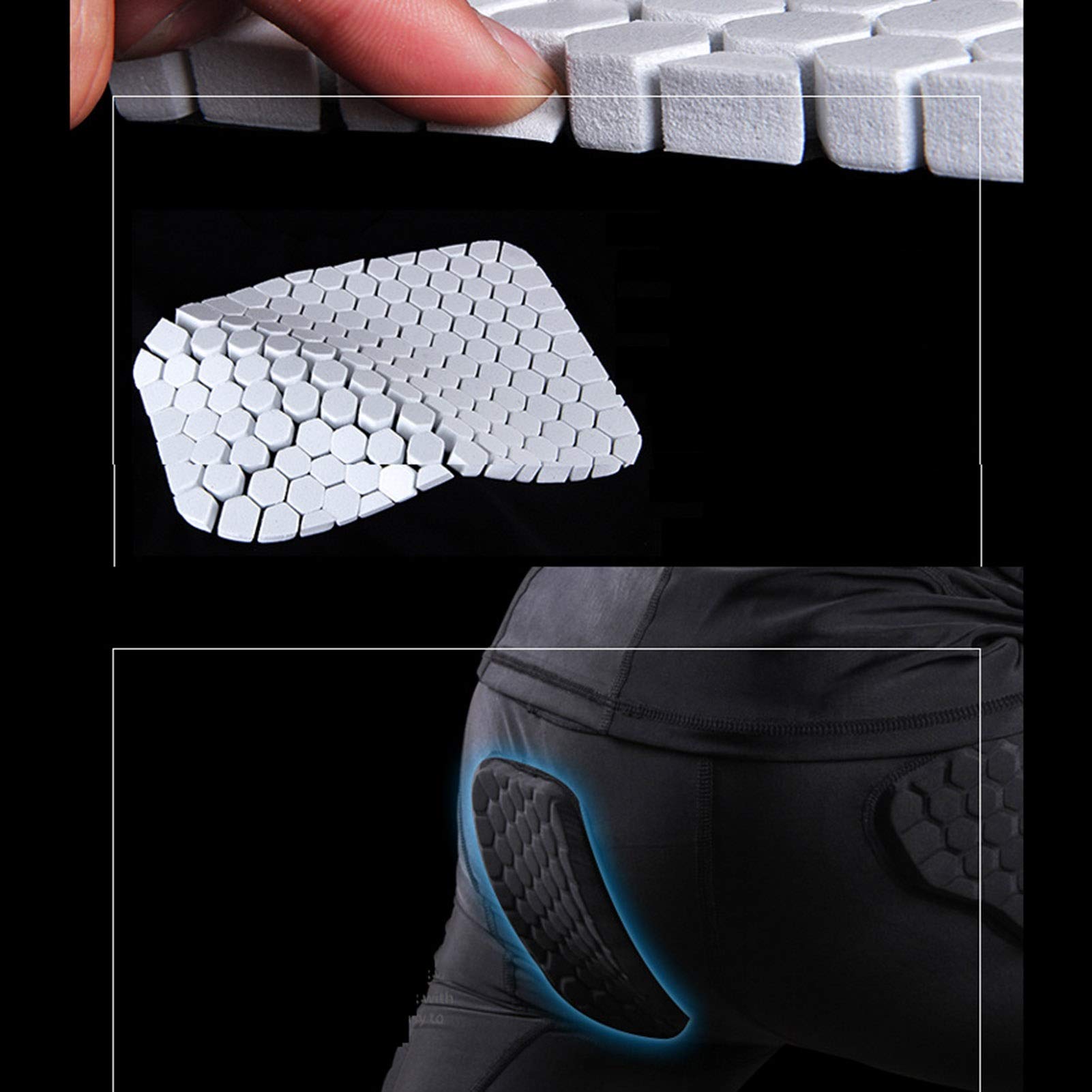 Short De Protection Short Rembourré Aux Hanches Snowboard, Moto Cross-Country Doux, Confortable Et Légèrement Intégré. Équipement De Protection Contre Les Chocs Unisexe (M-2XL)