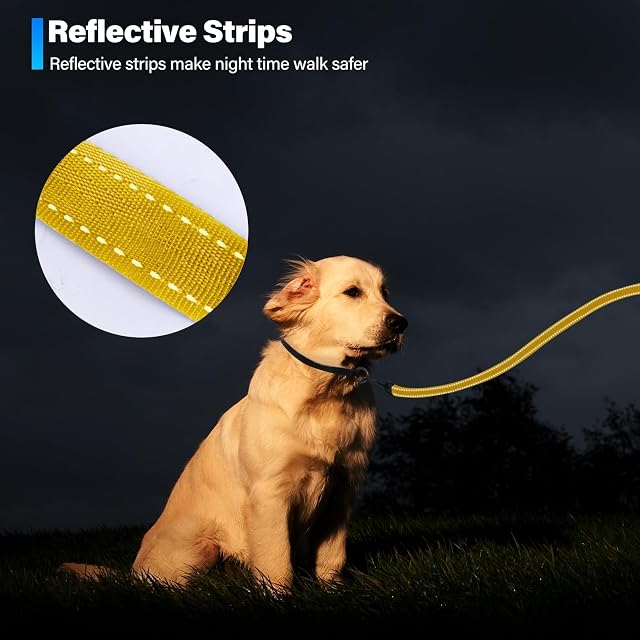 Foto 3 de 7 de Loutep Correa reflectante de entrenamiento para perros de 3 m, 5 m, 10 m, 15 m, 20 m, 25 m, 30 m