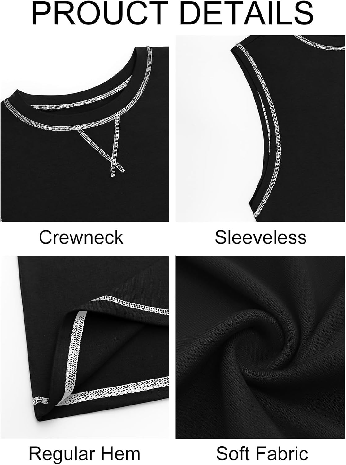 Runcati Mens Workout Tank Tops Sleeveless Casual Crewneck Beach T Shirt Muscle Athletic Gym Running Tee - Image 5