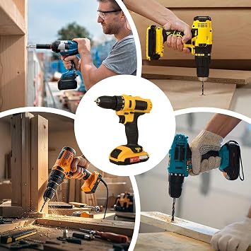 Power Drill Tool - High Torque Driver, Effortless Grip