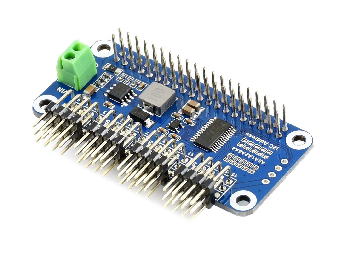 Waveshare Servo Driver Hat (B) for Raspberry Pi 16-Channel 12-bit I2C Interface Right Angle Pinheader