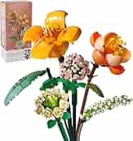 コレクション Flowers&yu Amazon.com: ZIYOSTAR Mini Bricks Flower Bouquet Building