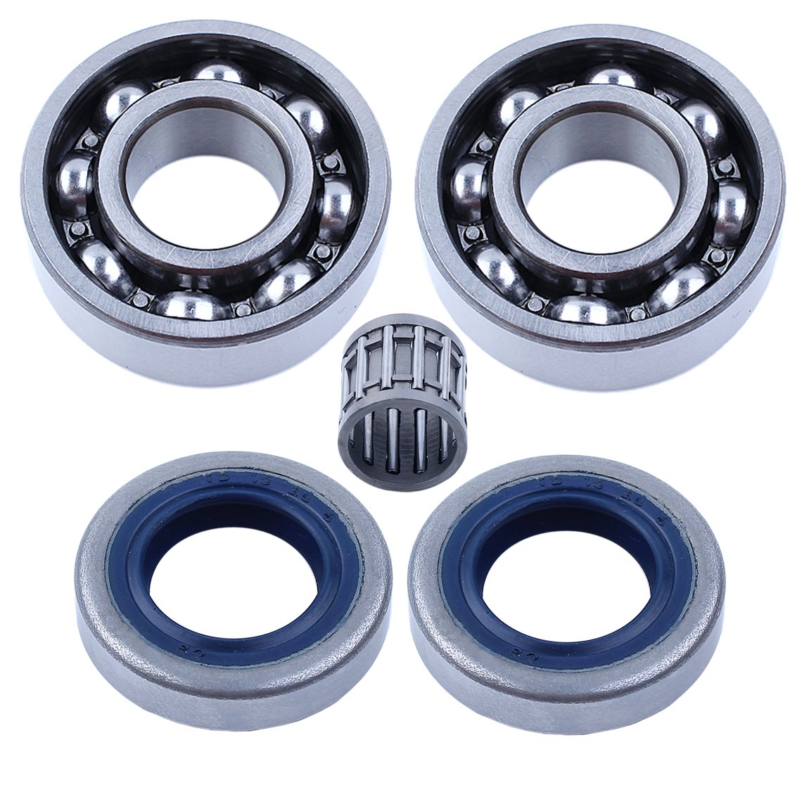 Haishine Kit, Crankshaft Crank Ball Needle Bearing Oil Seals For Husqvarna 61 66 266 268 272 Xp 272Xp Chainsaws
