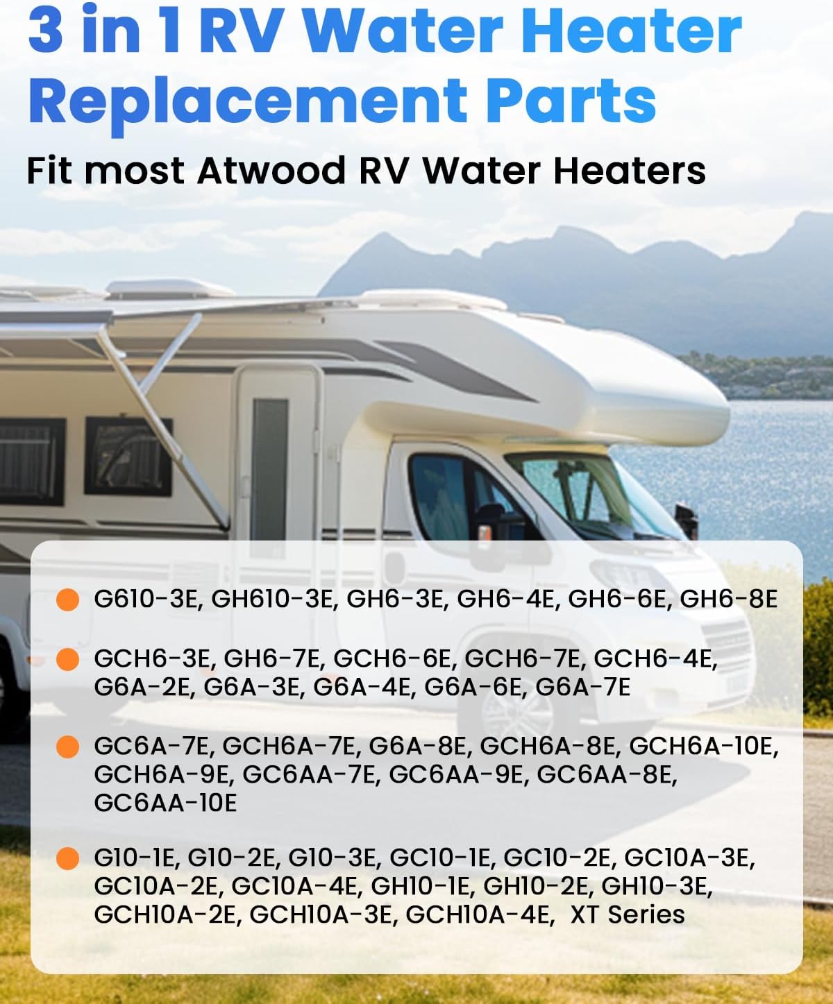 2026 HOT- RV Water Heater Part Fit Atwood RV Water Heater GC6AA-10E GC10A-4E include 91365 Control Circuit Board Parts,91447 Thermal Cut Off & Thermostat Kit,93868 Initer Electrode By AMI PARTS