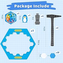SS Save Penguin On Ice Game, Penguin Trap Break ice Activate Family Party Ice Breaking Kids Puzzle Table Knock Block