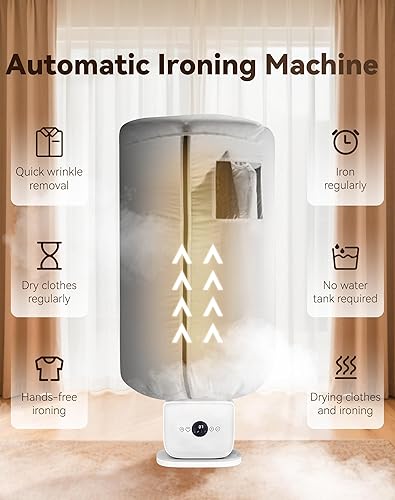 Miniatura 6 de Airolume - Plancha para camisas, máquina de planchar Airolume mejorada 3.0, máquina de planchar automática Scanovuss manos libres, planchado rápido