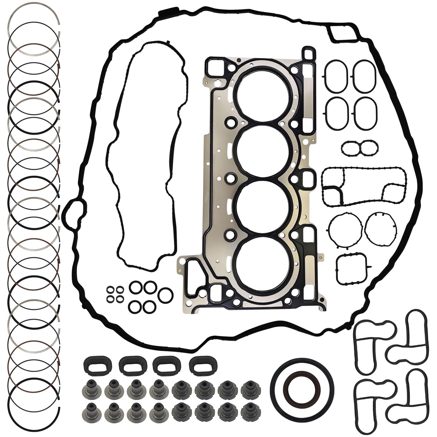 68425880AA Engine Cylinder Head Gasket Set 2.0L Compatible with Jeep Wrangler Cherokee Grand Cherokee 2.0L 2018-2025, Fit for Dodge Hornet 2.0L 2023-2025
