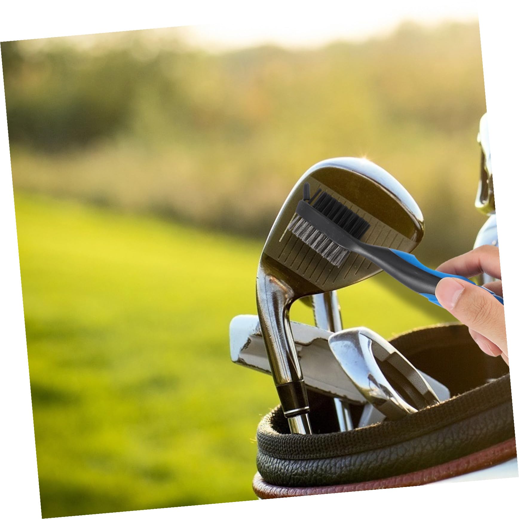 SUPVOX Limpieza De Golf Cepillo De Taza Cepillo De Palo con Gancho Limpiador De Golf Accesorios De Limpieza De Clubes Cepillo De Doble Cara Equipo De Limpieza De Clubes Nylon
