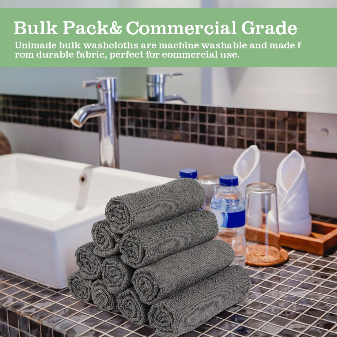 Amazon.com: UNIMADE Washcloths - 20 Pack - Face Towels (12