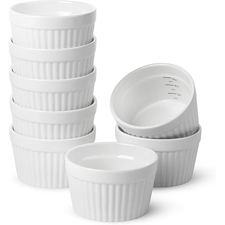 Ramekins Bowls 6-oz Ramekin Bowls, Set Of 8, For Baking, Cooking