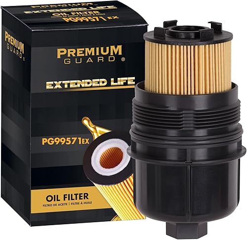Premium Guard Filtro de aceite de vida extendida de hasta 10 mil millas PG99571EX | Compatible con Ram 1500 2020-2023, Jeep Wrangler 2020-2023,