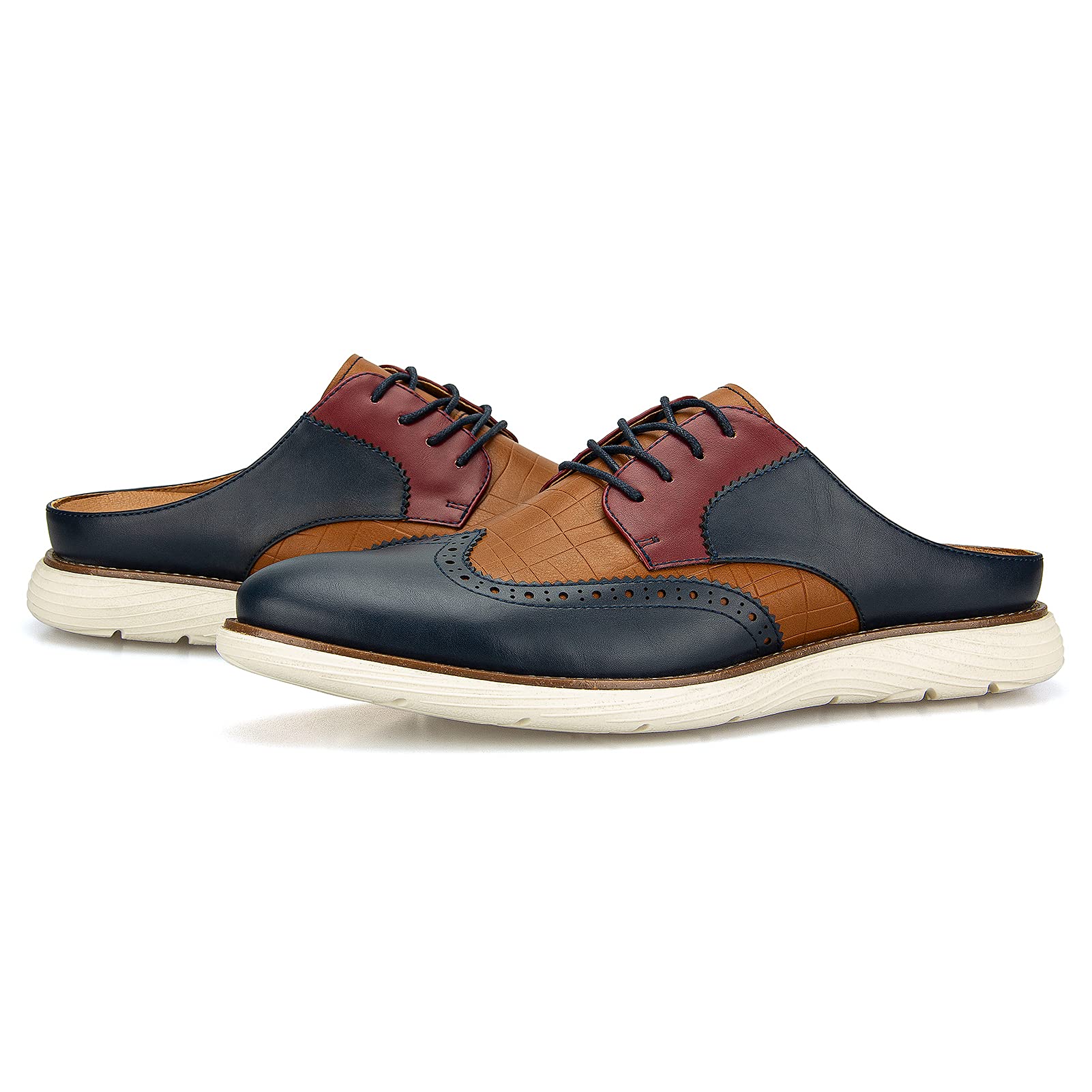 Men Backless Loafers Fashion Open Back Loafers Backless Casual