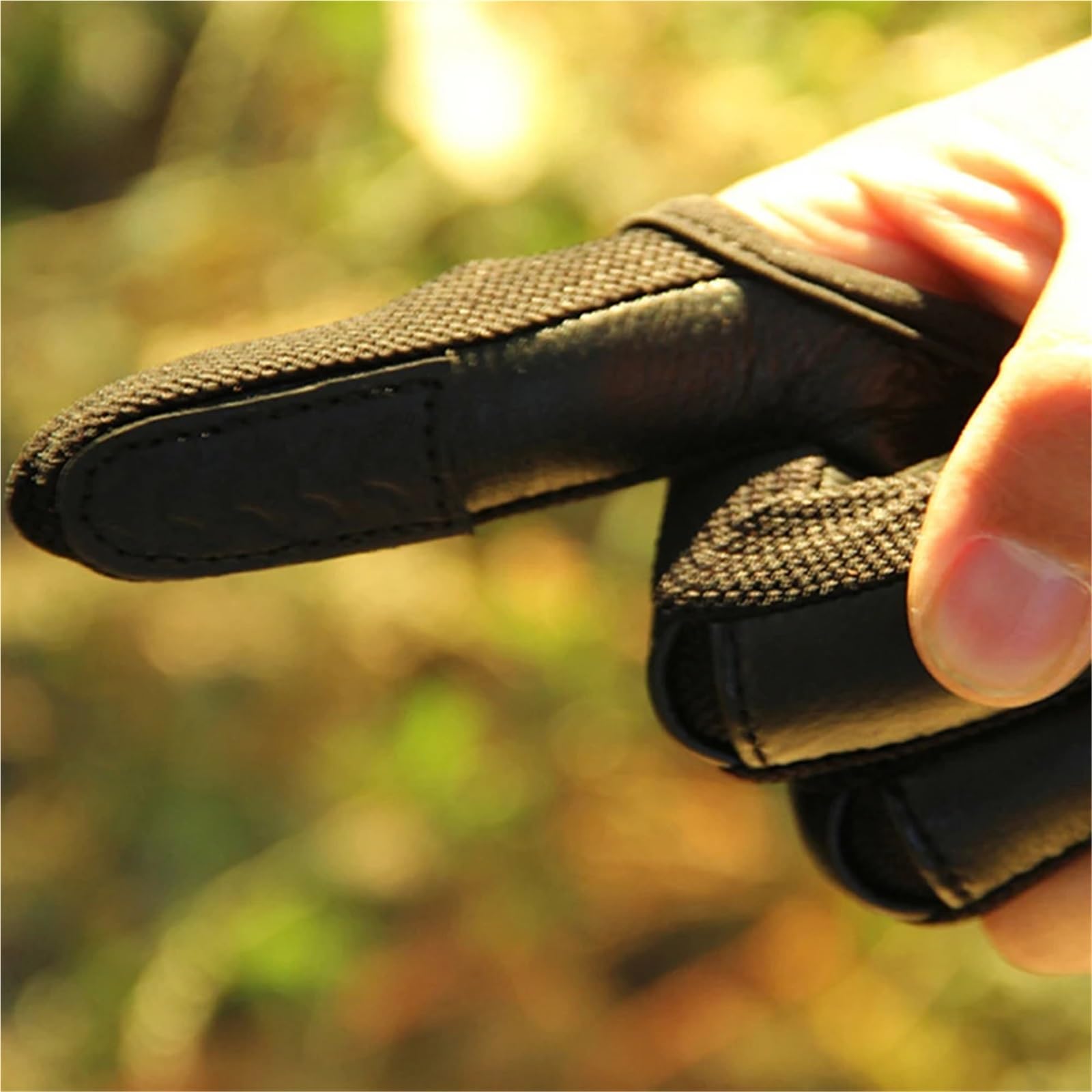 Guanti da tiro con l'arco 1 pezzo 3 dita alta elasticità protezione della mano protettiva tiro con l'arco arco guanto da accessori for sport all'aria aperta