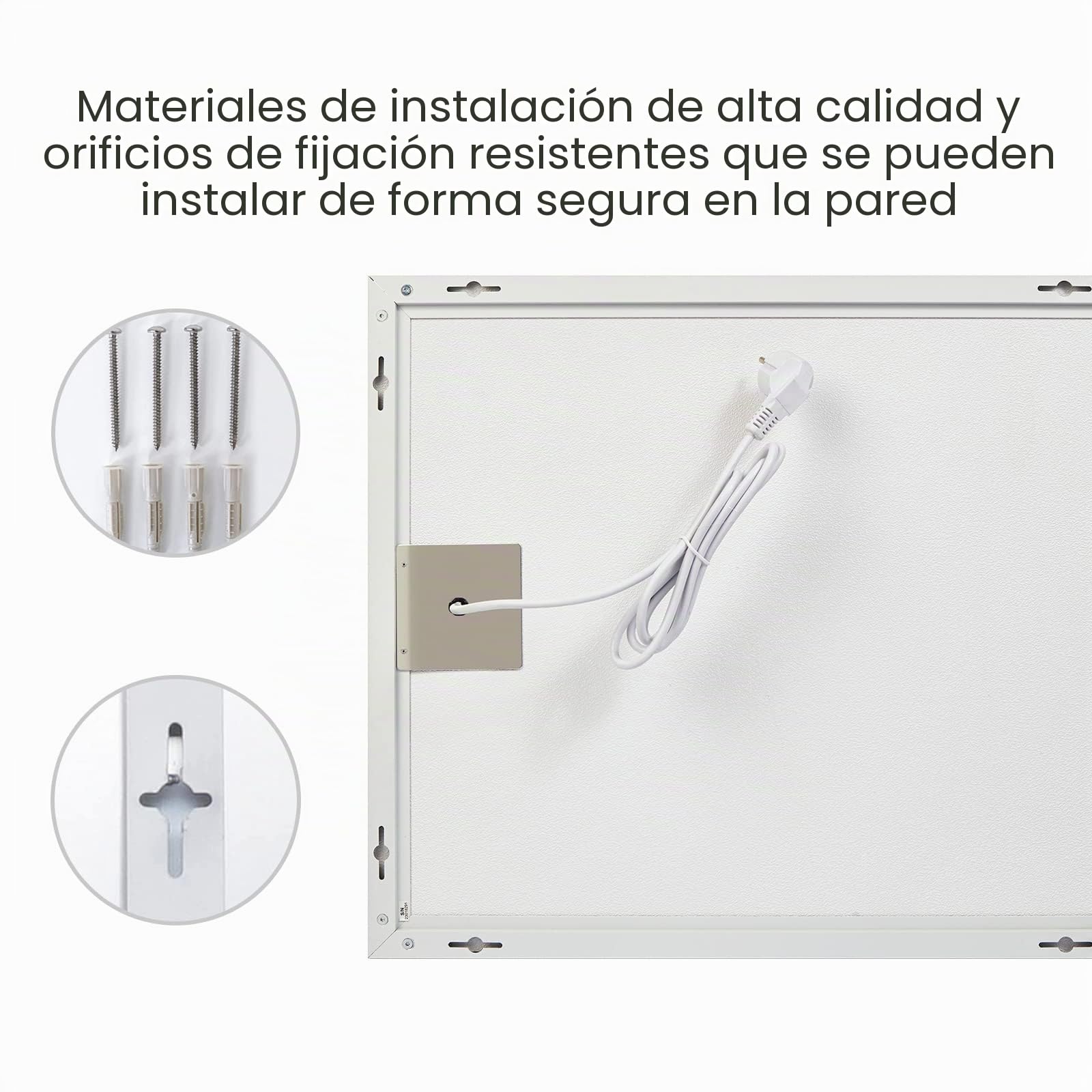 Calefactor Bajo Consumo 600W, Calefactor Baño Pared TÜV