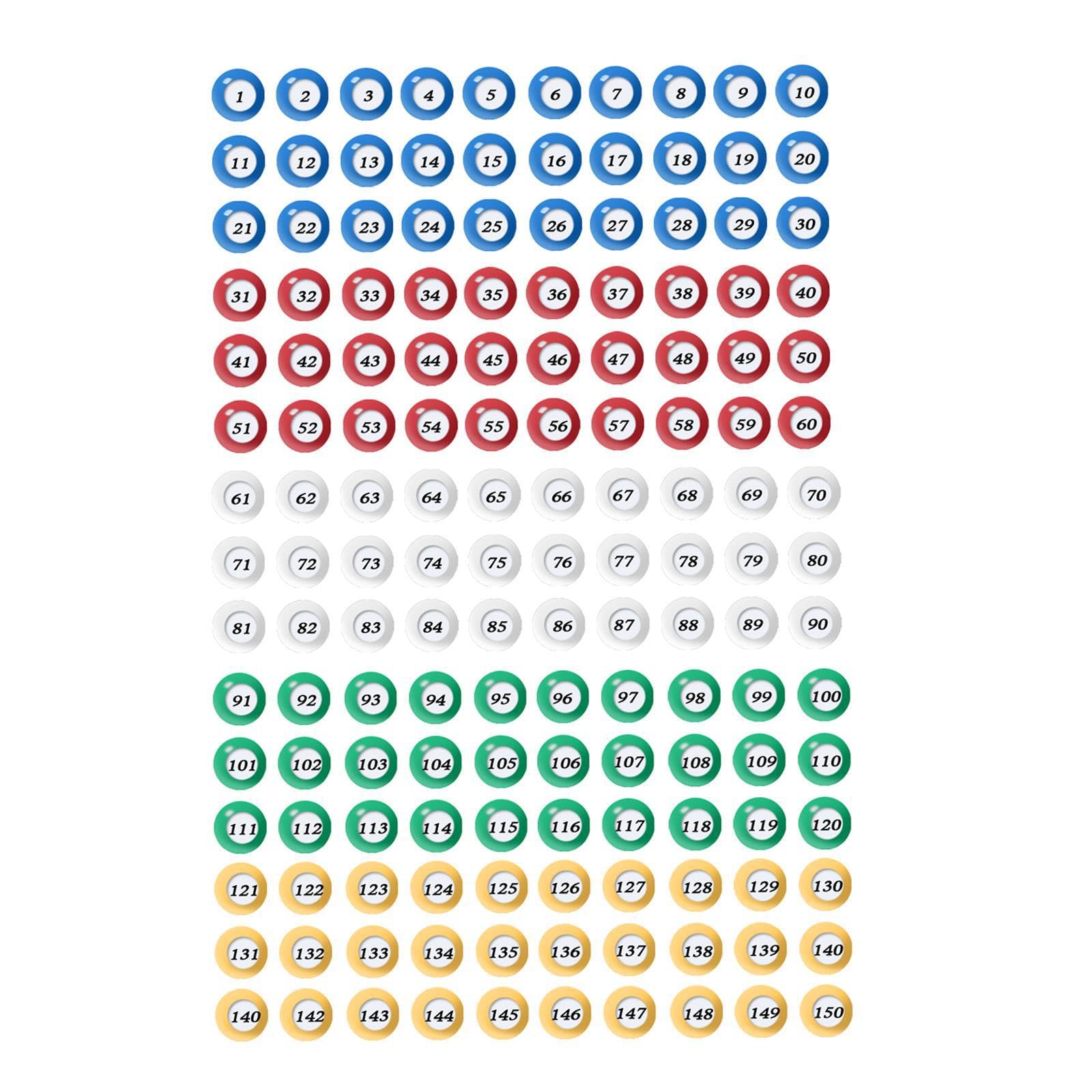 Palline da gioco con numeri Palline da gioco per bingo Progettate per giochi Compleanni ed eventi della comunità Lotteria Multicolore Durata Festa di compleanno