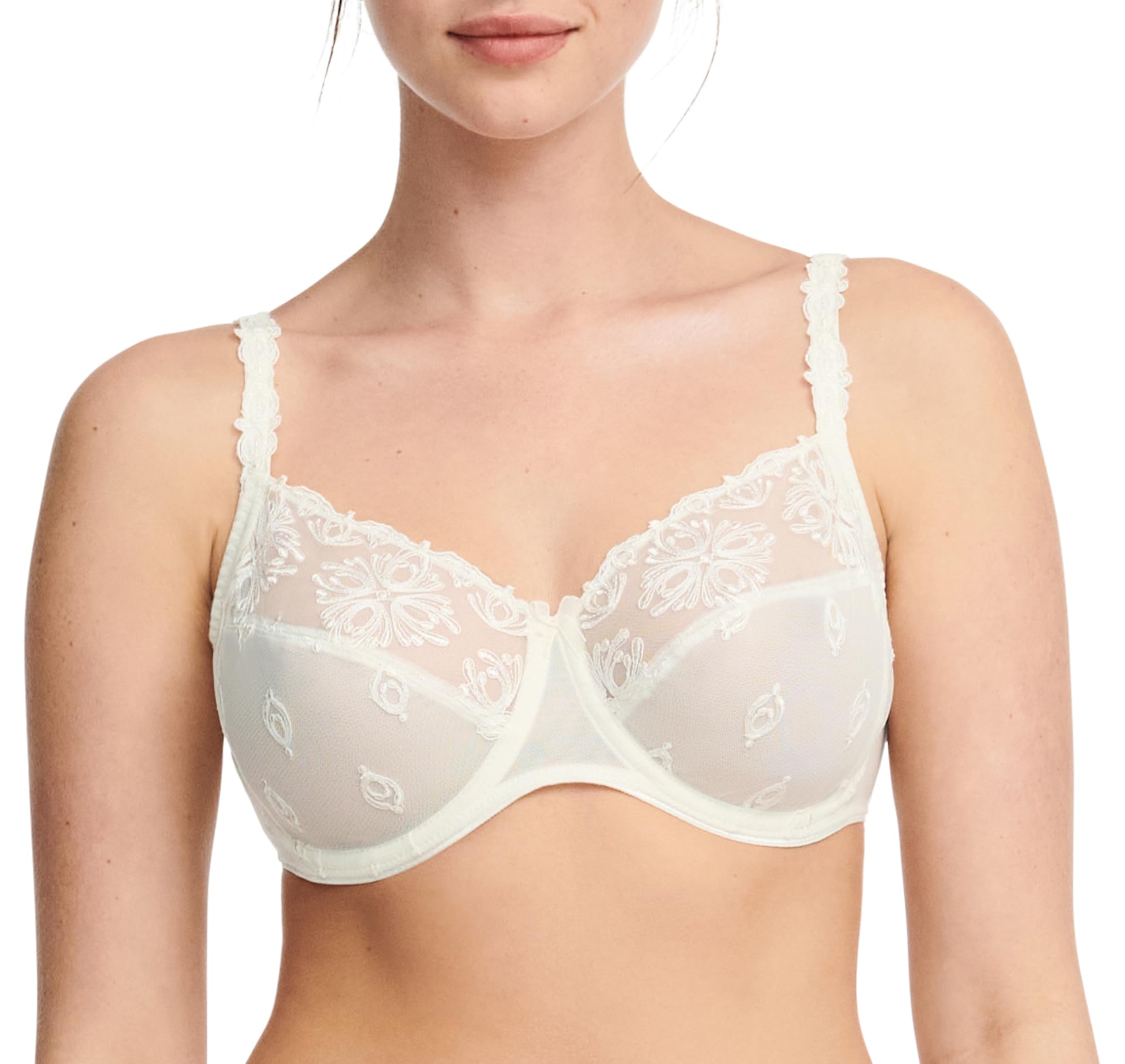Chantelle Women's Elfenbein Champs Elysees, Very Covering Underwired Bra, Lingerie, 34Ff
