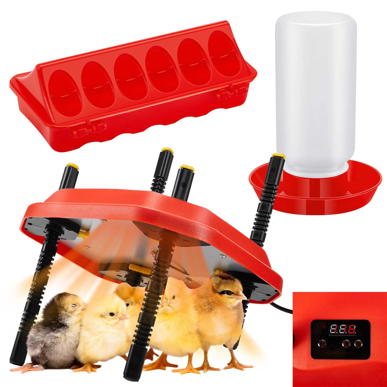 Chick Brooder Heating Plate - 10" X 10" Adjustable Height & Angle
