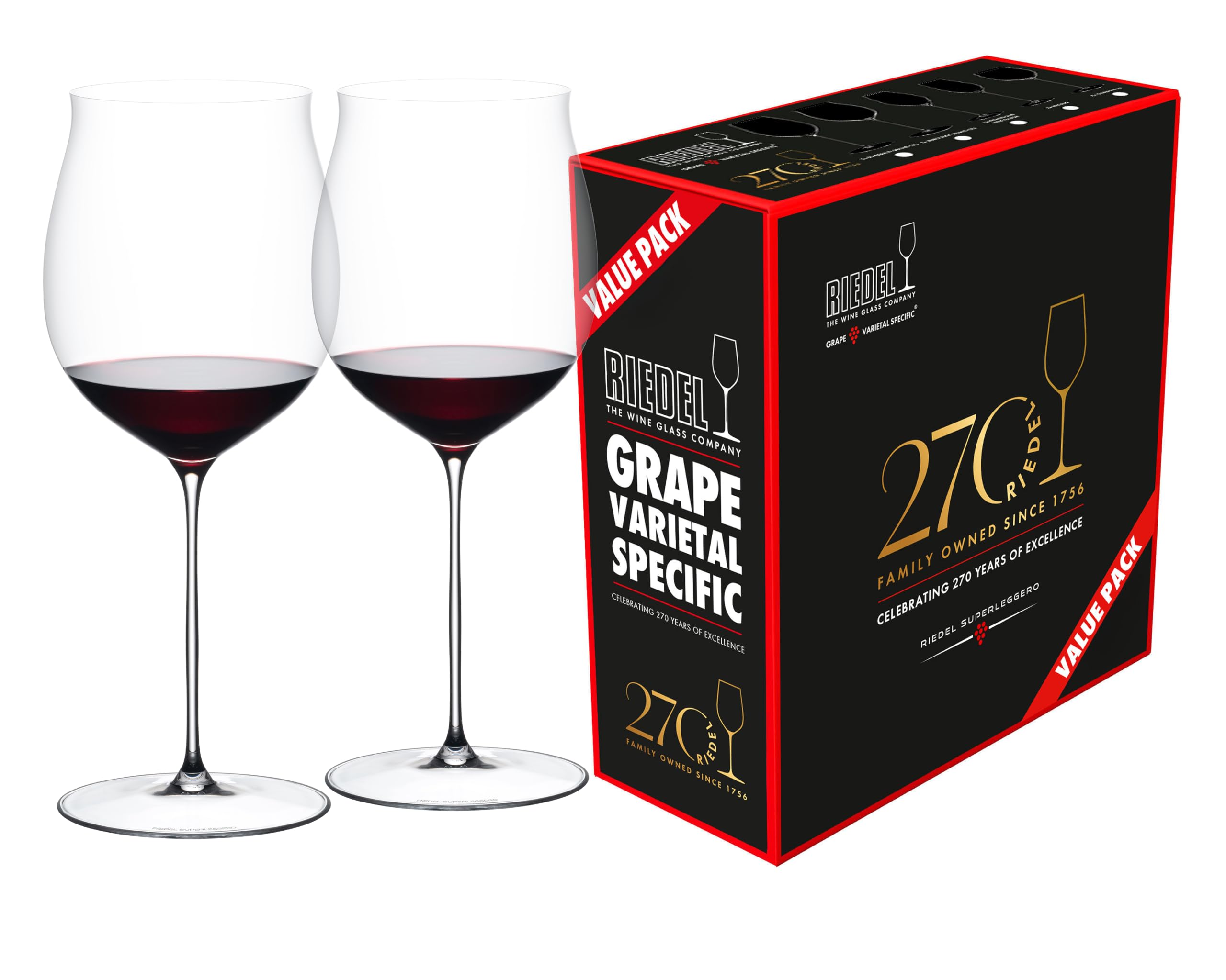 RIEDEL Superleggero Burgunder Grand Cru Weingläser 2-teiliges Set 7425-16-270 burgundy gran cru