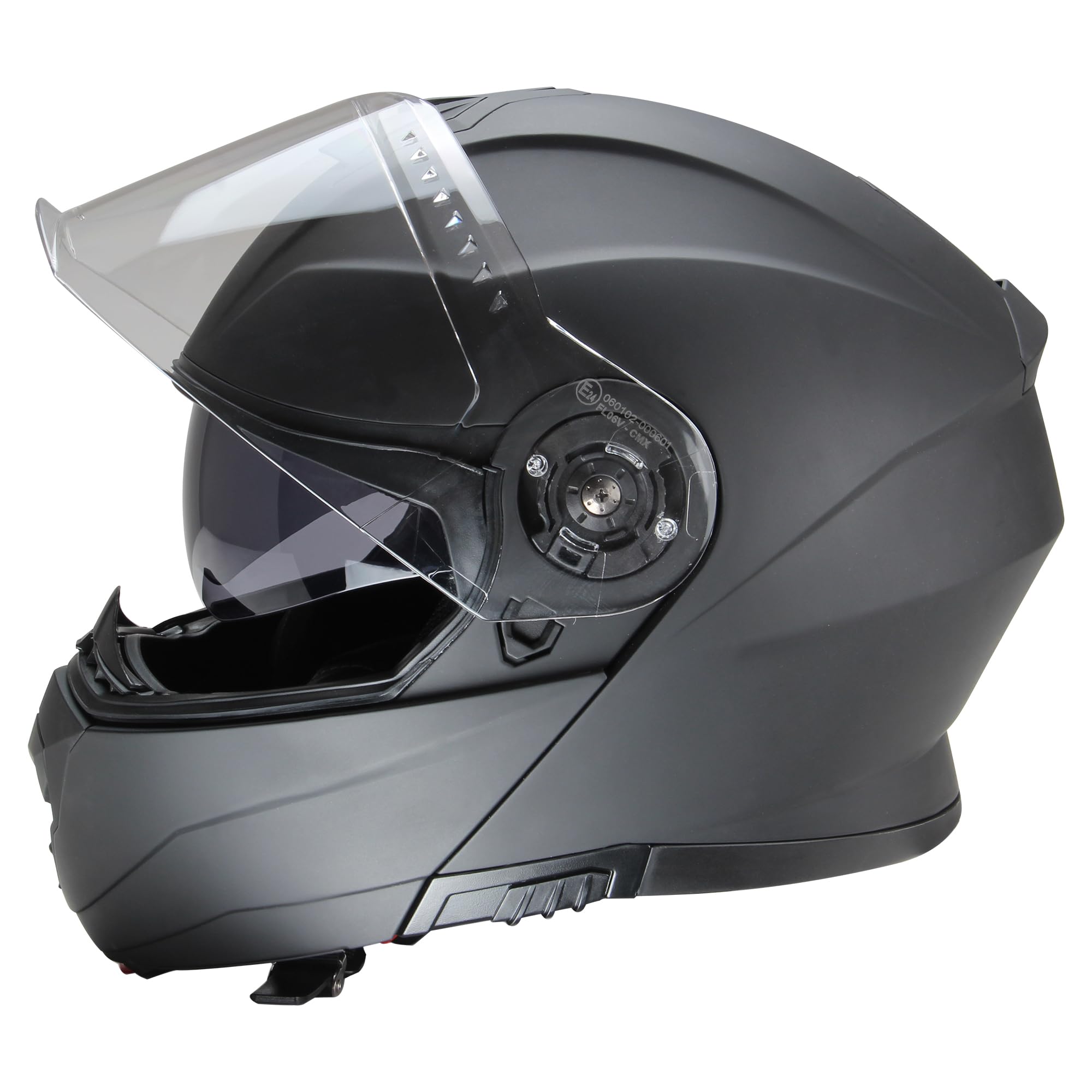 Citomerx CMX Vader Flip-Up Full Face Motorcycle Helmet – Matt Black, ECE Approved, S-XL