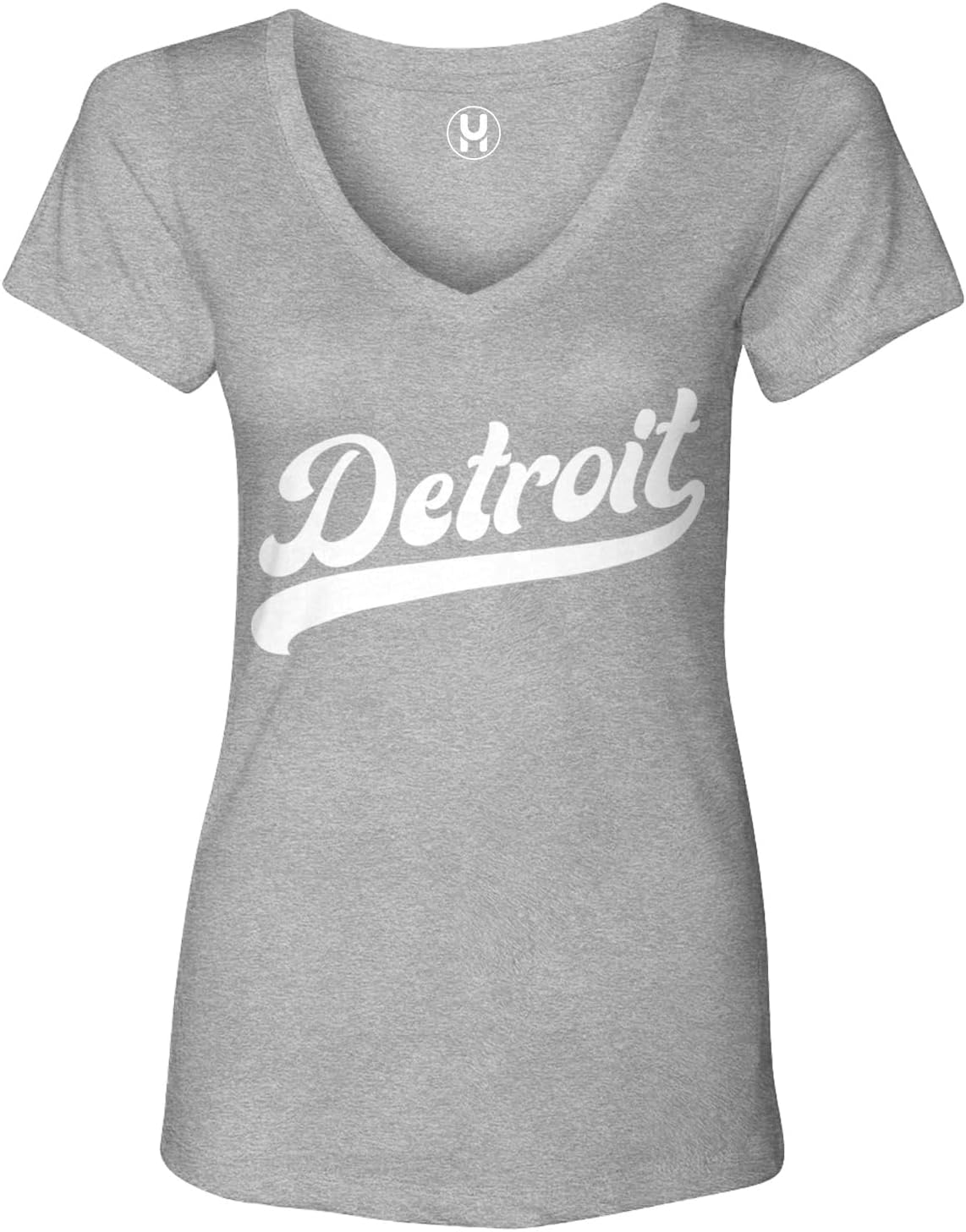 Haase Unlimited Detroit - Baseball Jersey Style Ladies V-Neck T-Shirt