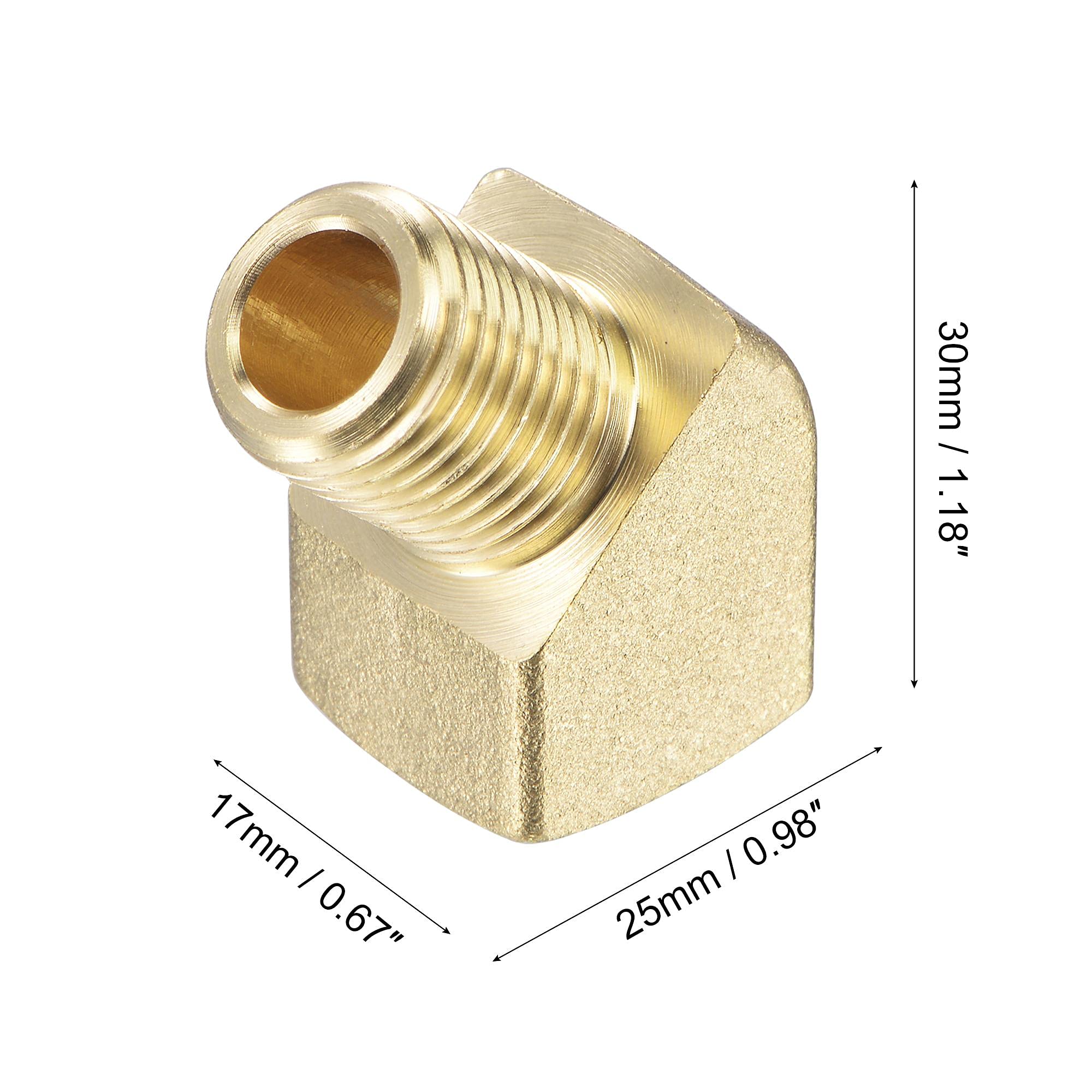 Ottone Tubo Raccordo Gomito 1/4NPT Maschio a Femmina