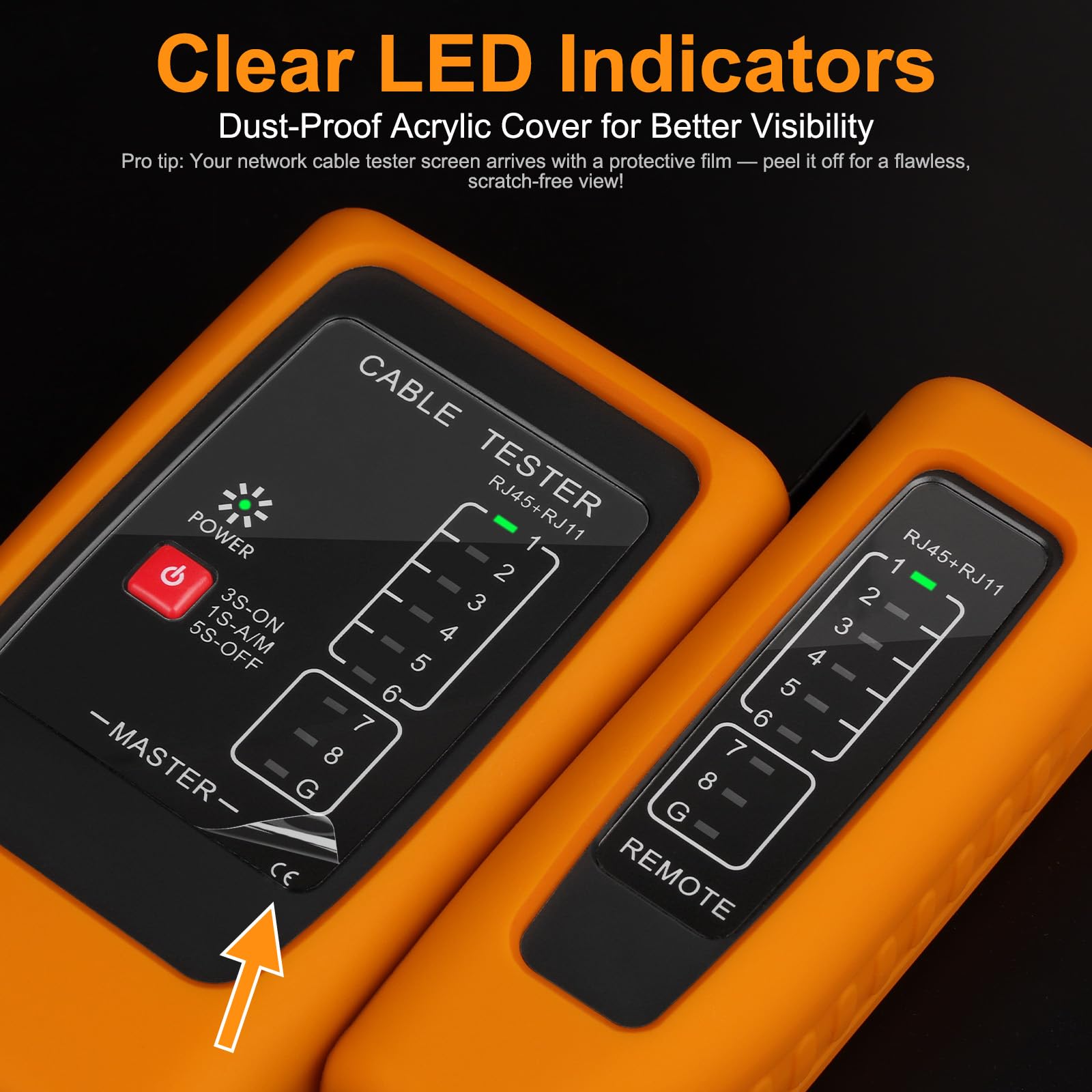 Brileine Network Cable Tester - POE Detection -4