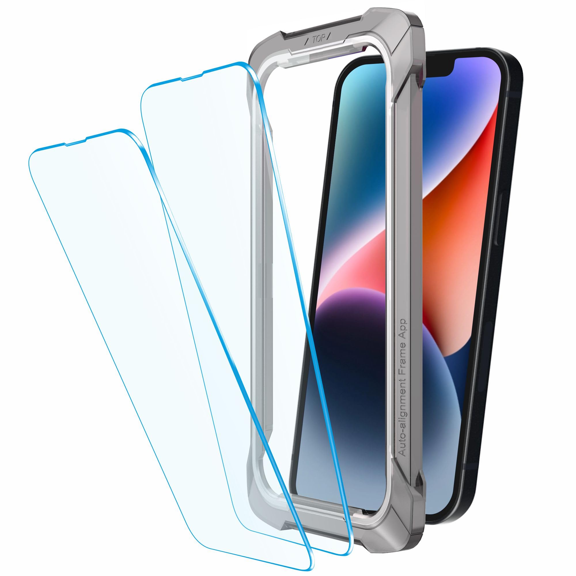Affix Auto-Align Technology Tempered Glass Screen Guard for iPhone 14 Plus and iPhone 13 Pro Max (6.7 Inch) | Easy Installation Frame | Case-Friendly - 2 Pack (B09GFYV19Q) Amazon Price History, Amazon Price Tracker