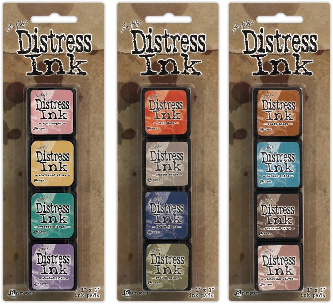 Ranger Tim Holtz Distress Mini Ink Pad Kits #4, #5 and #6 Bundle