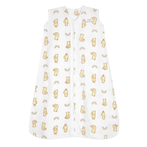 HALO Disney Saco de dormir para bebé, manta de microforro polar, saco de dormir de transición para envolver, TOG 3.0, Sunshine Winnie, M, 6-12 meses