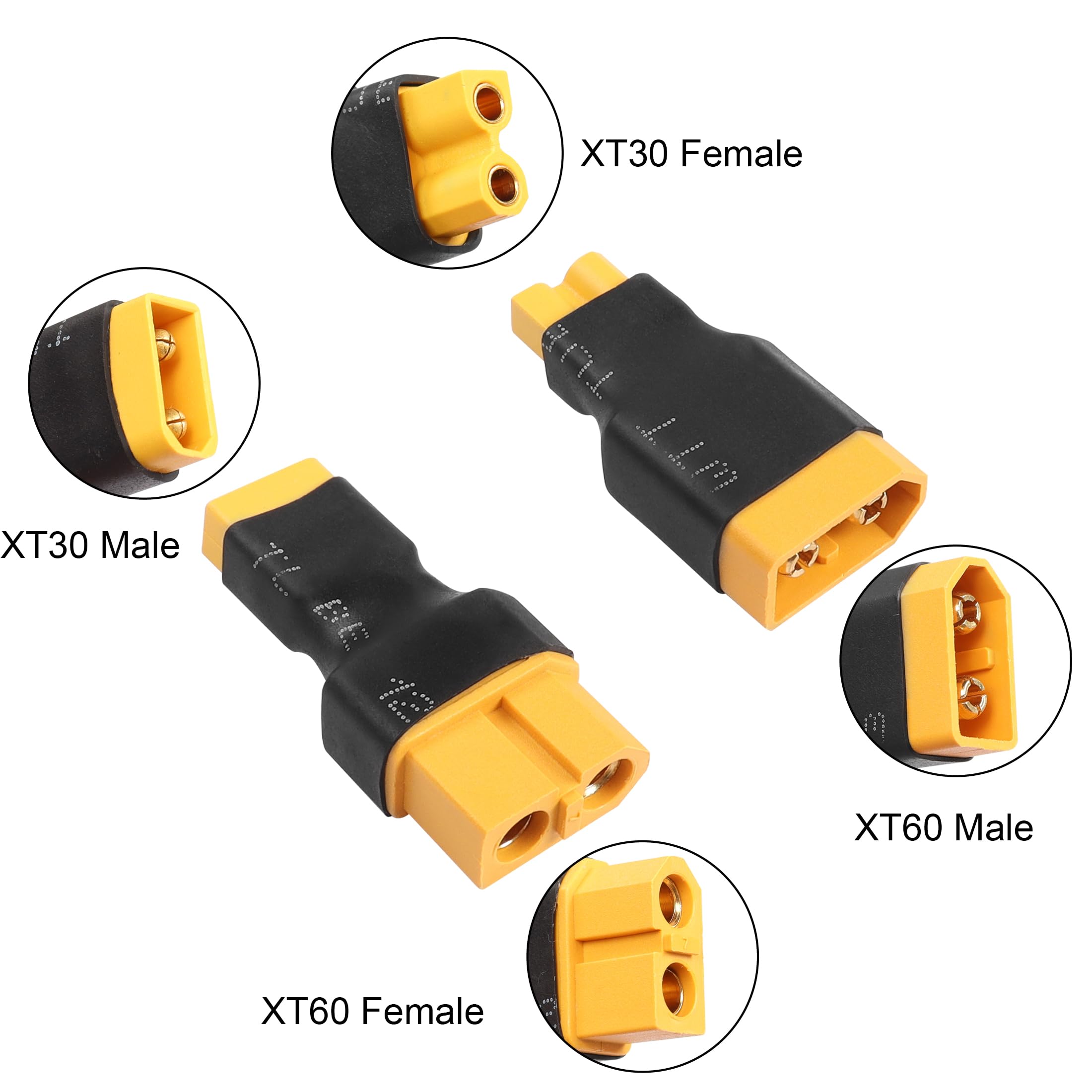 CERRXIAN 16AWG Sigarettenaansteker naar XT30 Kabel, XT30 Vrouwelijk