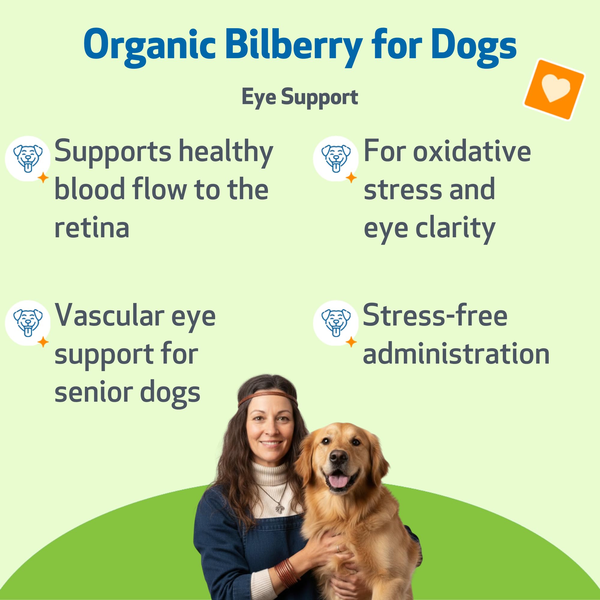 Pet Wellbeing Organic Bilberry for Dogs - Eye Health & Vision Support, 2 oz — Amazon image 2