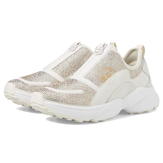 Michael Kors Sami Zip Trainer Cream 7 M