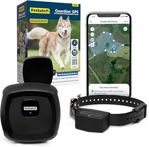 PetSafe Guardian - Valla personalizable conectada con GPS, la tecnología de valla GPS más confiable del mundo, valla GPS para perros sin