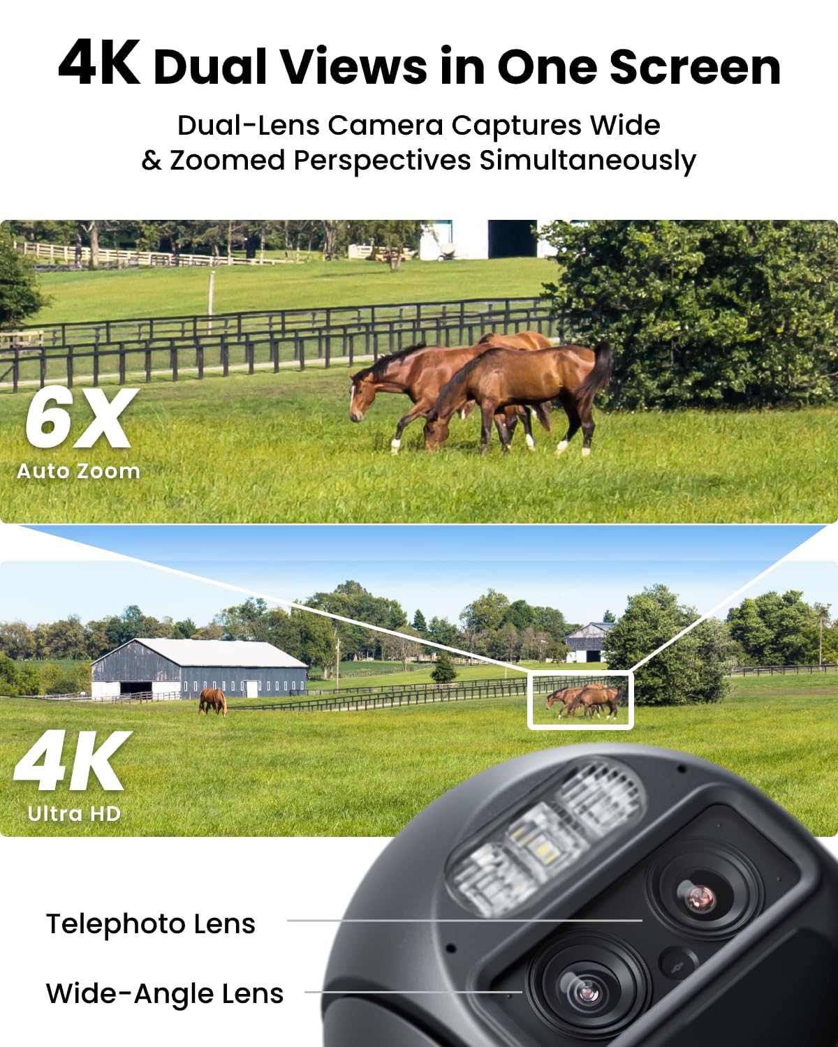 Reolink 3G/4G Słoneczna kamera do monitoringu z automatycznym śledzeniem-zoomem, 360° PTZ Bezprzewodowa kamera bezpieczeństwa z gniazdem karty SIM, 4K 8MP HD, TrackMix LTE + Panel Słoneczny