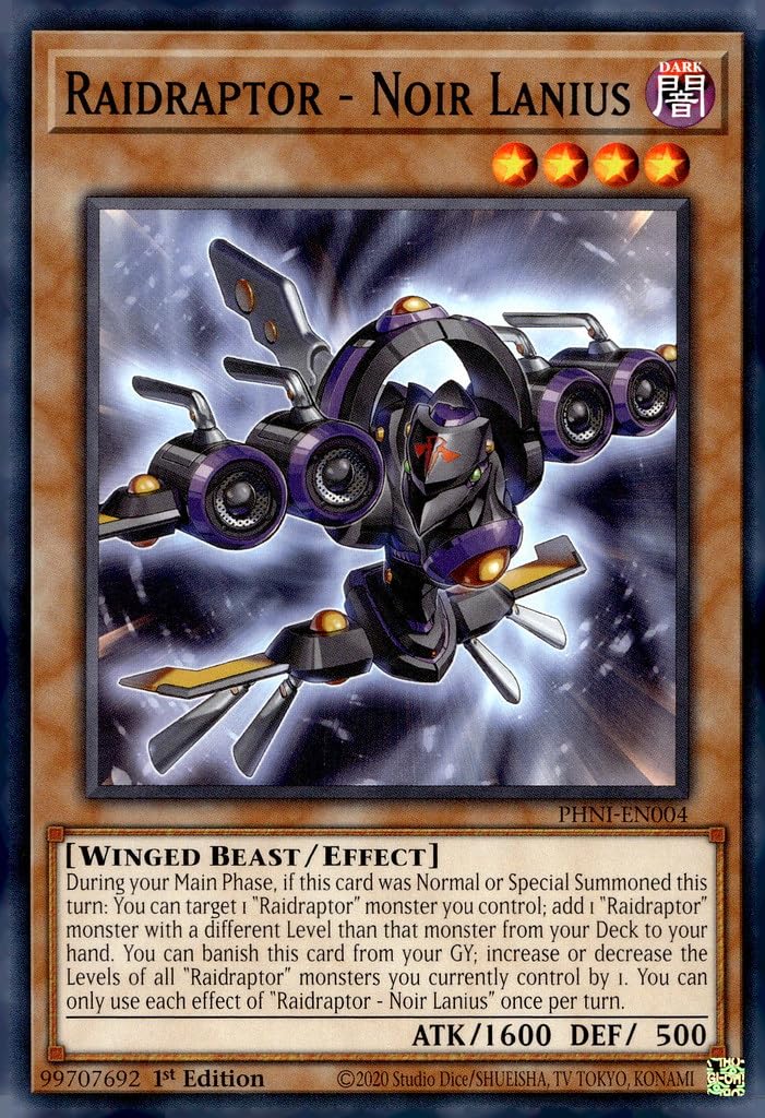 YU-GI-OH! Raidraptor - Noir Lanius - PHNI-EN004 - Common