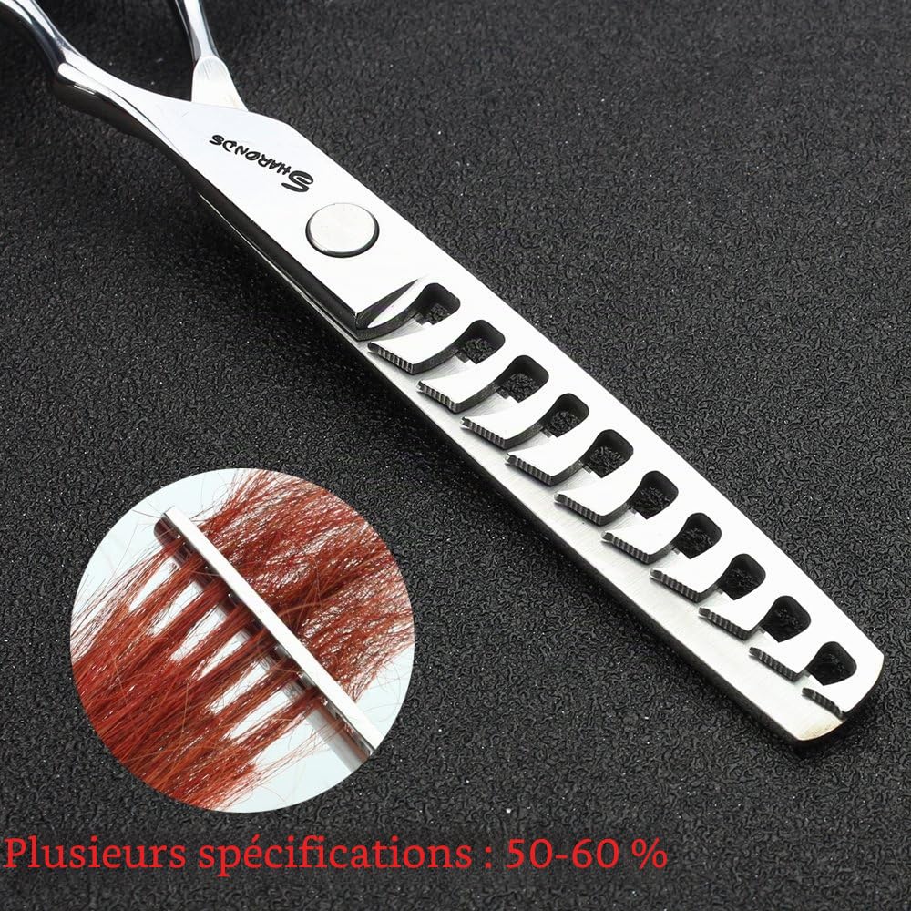 6 pouces Ciseaux de coiffeur à effiler 50-60%