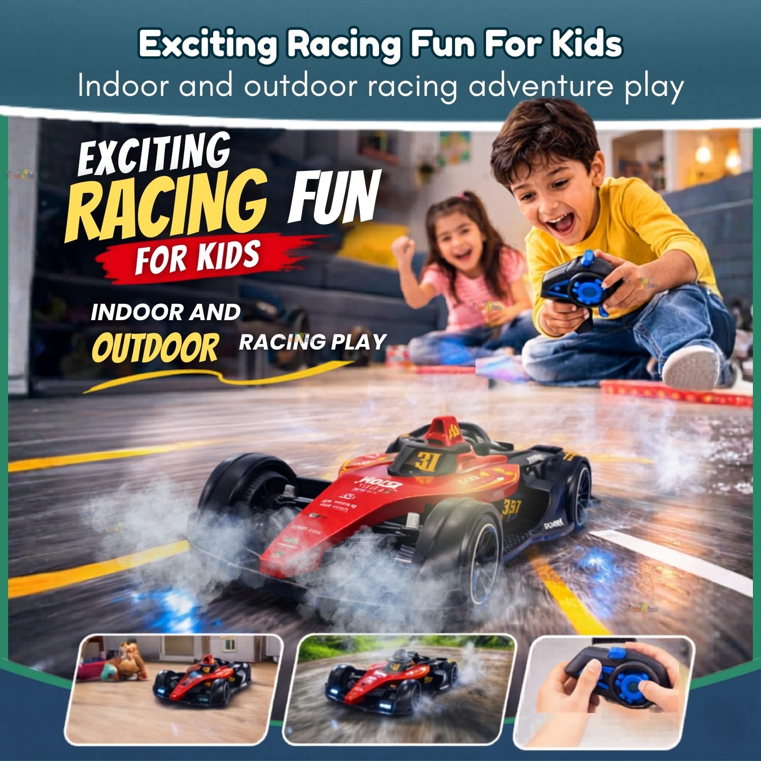 Toy Imagine 1:14 RC F1 Racing Car for Kids, 2.4GHz, Rechargeable, Red — Amazon image 9