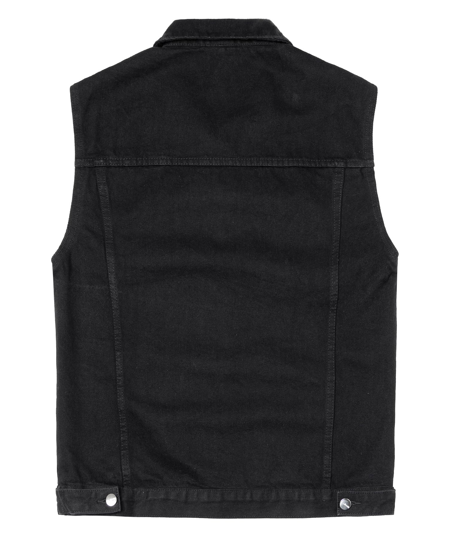 Gilet en Jean pour Homme Rétro Veste Sans Manches en Jean Multi Poches Gilet Denim de Motard Vintage Gilet en Jean de Moto
