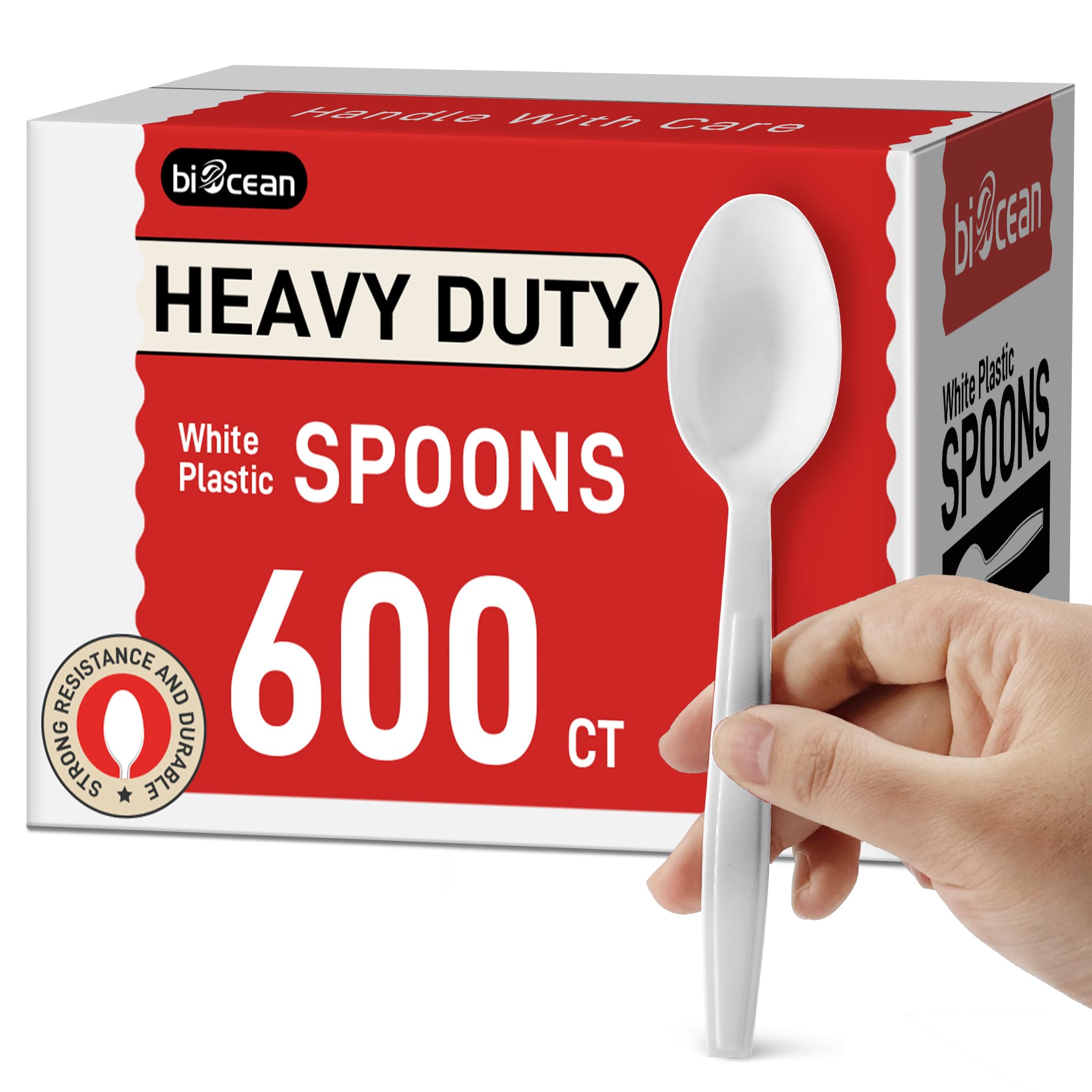 600Pack Disposable Plastic Spoon