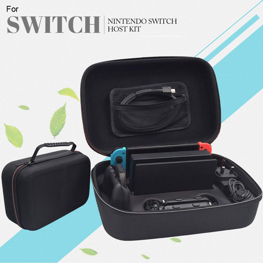 Nintendo Switch Accessory - Expxon EVA Hard Case, Travel Carrying Bag for Nintendo Switch Console, Black