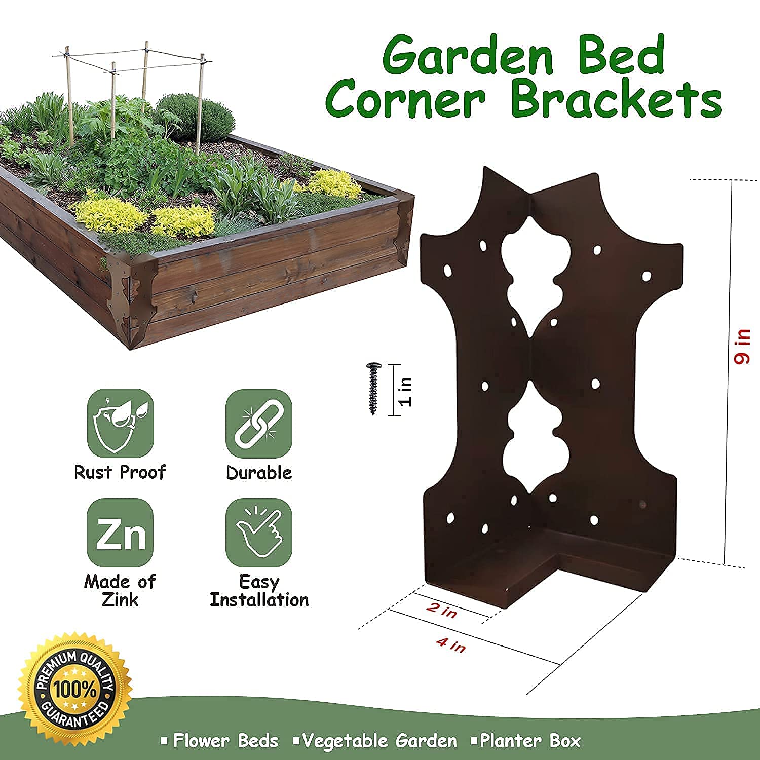 Compost Corner Brackets PostHugger™ Outside Corner Brackets For 6 X