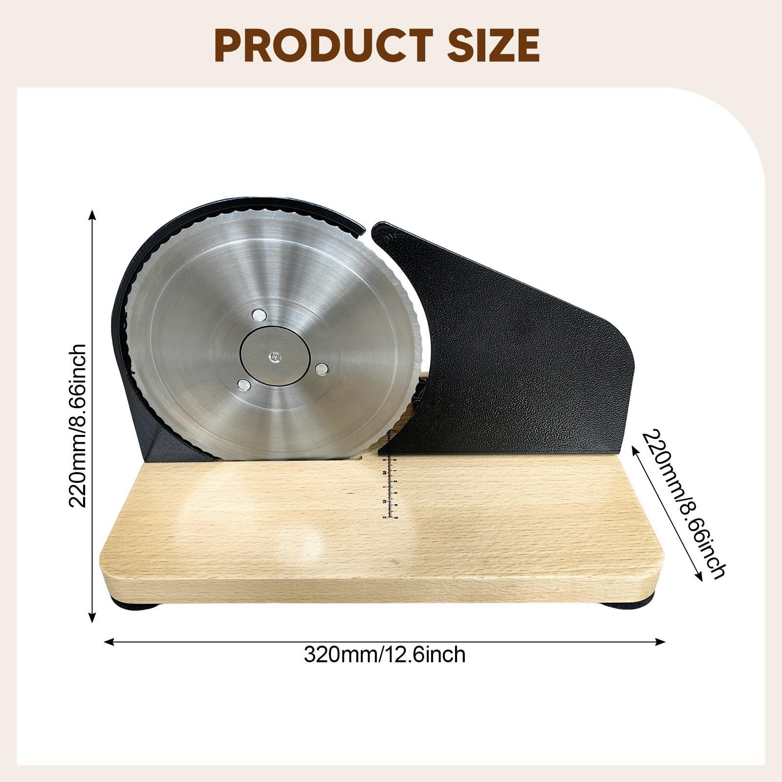 Cortador De Pan Manual Con Diseño Zigzag | fácil de usar, sin electricidad, rebanadas uniformes, cuchilla dentada