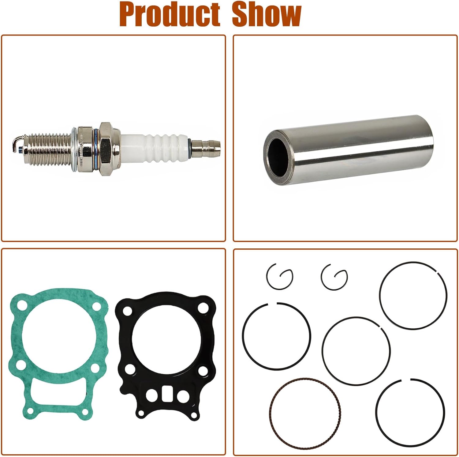 GXYWADY Cylinder Head Piston Top End Gasket Kit Replacement for Honda Rancher TRX350 TRX 350 2000 2001 2002 2003 2004 2005 2006 Parts 12100-HN5-670