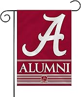 Vista 65 de Rico Industries NCAA Alumni - Bandera de jardín de doble cara de 13 x 18 pulgadas