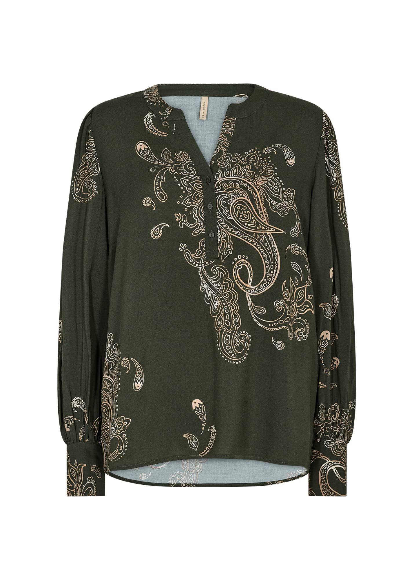SOYACONCEPT Women's SC-Heidi 1 Women's Blouse Shirt, 7842 Forest Green Combi, X-Small