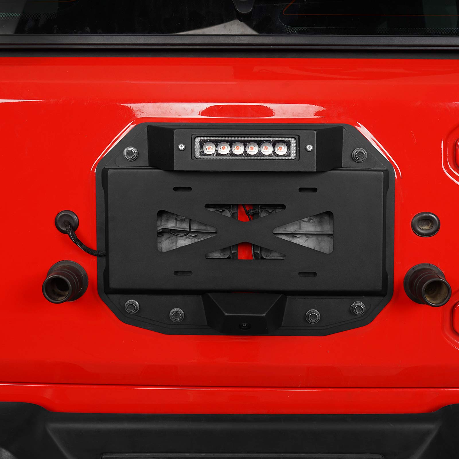 Buy uBox Spare Tire Delete License Plate Relocation Kit w/Plate