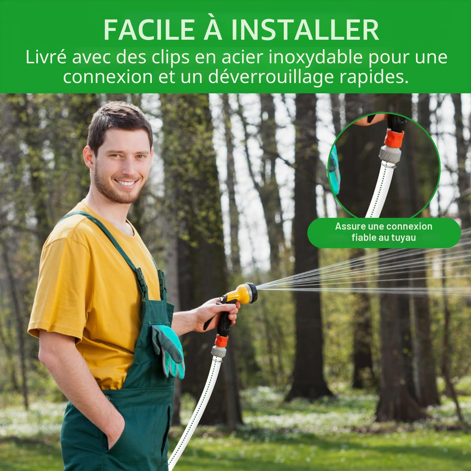 Tuyau tissé 32 mm - Tuyau plat 1 1/4" - 10 m - Accessoires pour pompes submersibles ou pompes à eau sale
